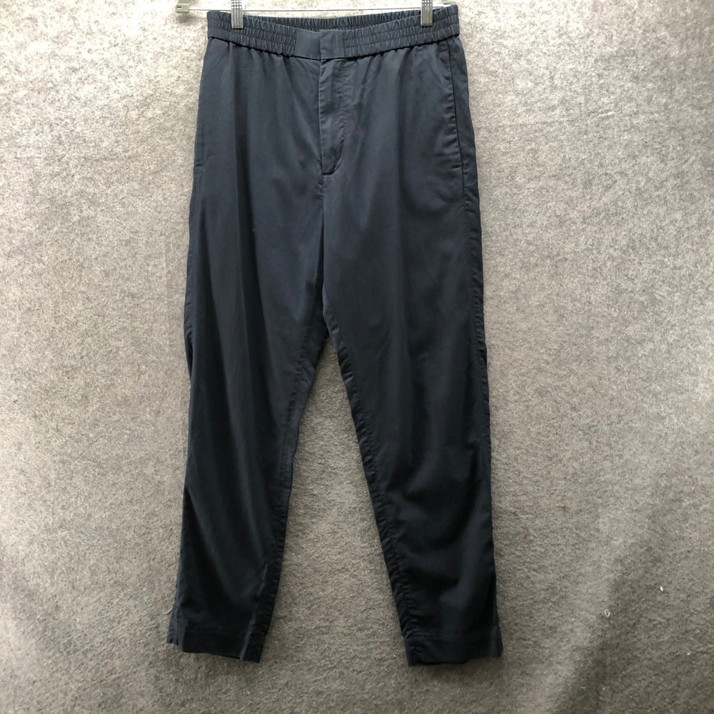 COS Men Relaxed‎ Elastic Waist Trousers 30R Black Tailored Tapered Lightweight